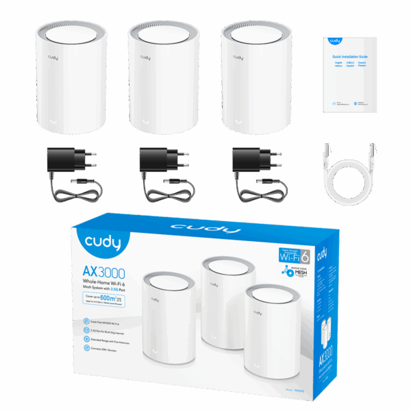 Mesh-система Wi-Fi 6 Cudy AX3000 с портом WAN 2,5 Гбит/с — изображение 6